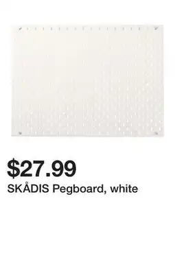 Ikea SKÅDIS Pegboard, white offer