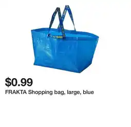 Ikea FRAKTA Shopping bag, large, blue offer