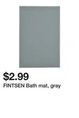Ikea FINTSEN Bath mat, gray offer