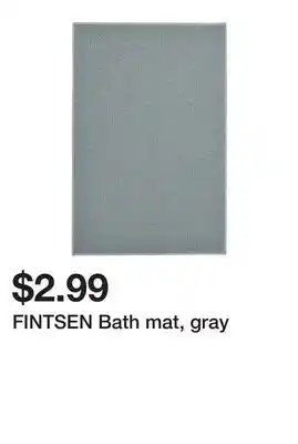 Ikea FINTSEN Bath mat, gray offer