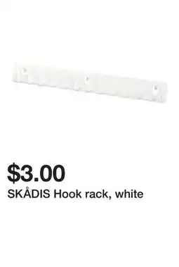 Ikea SKÅDIS Hook rack, white offer