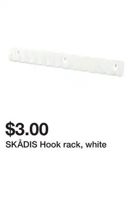Ikea SKÅDIS Hook rack, white offer