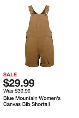 Tractor Supply Company Blue Mountain Women's Canvas Bib Shortall offer