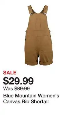 Tractor Supply Company Blue Mountain Women's Canvas Bib Shortall offer