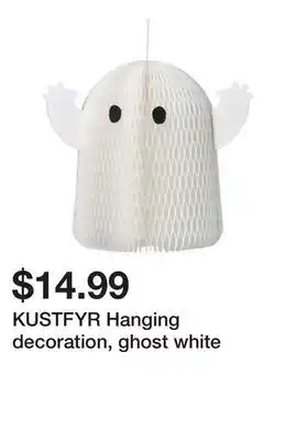 Ikea KUSTFYR Hanging decoration, ghost white offer