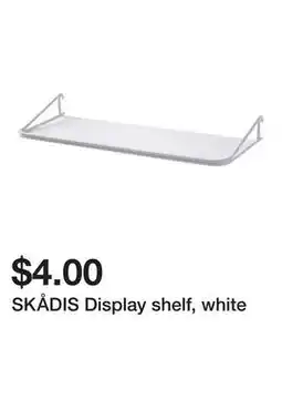 Ikea SKÅDIS Display shelf, white offer