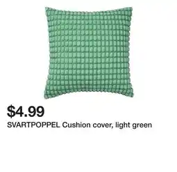 Ikea SVARTPOPPEL Cushion cover, light green offer