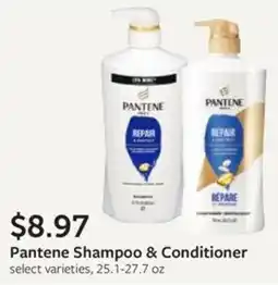 Fareway Pantene Shampoo & Conditioner offer