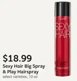 Fareway Sexy Hair Big Spray & Play Hairspray offer