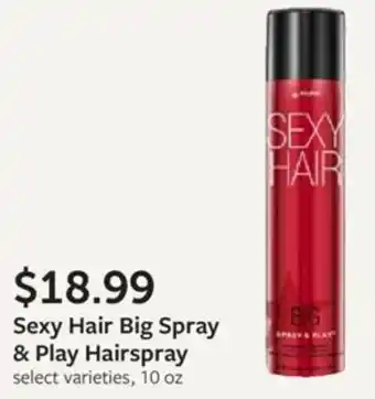 Fareway Sexy Hair Big Spray & Play Hairspray offer
