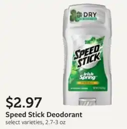 Fareway Speed Stick Deodorant offer