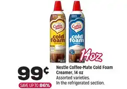 Grocery Outlet Nestle Coffee-Mate Cold Foam Creamer, 14 oz offer