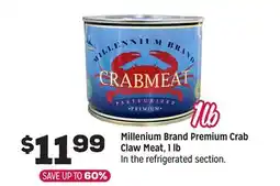 Grocery Outlet Millenium Brand Premium Crab Claw Meat, 1 lb offer