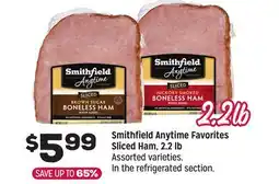 Grocery Outlet Smithfield Anytime Favorites Sliced Ham, 2.2 lb offer