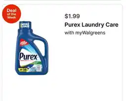Walgreens Purex Laundry Care offer
