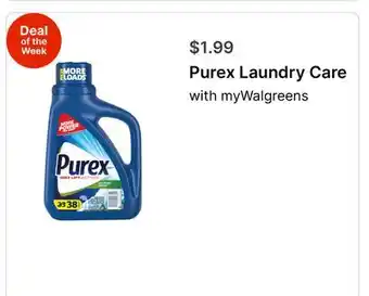 Walgreens Purex Laundry Care offer