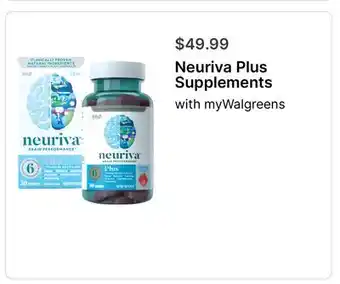 Walgreens Neuriva Plus Supplements offer