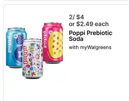 Walgreens Poppi Prebiotic Soda offer