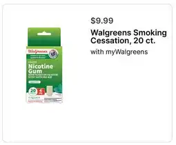 Walgreens Walgreens Smoking Cessation offer
