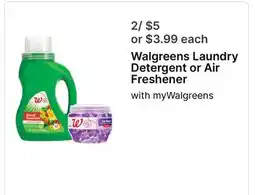 Walgreens Walgreens Laundry Detergent or Air Freshener offer