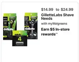 Walgreens GilletteLabs Shave Needs offer