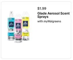 Walgreens Glade Aerosol Scent Sprays offer