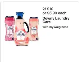 Walgreens Downy Laundry Care offer