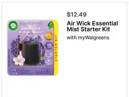 Walgreens Air Wick Essential Mist Starter Kit offer