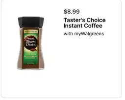 Walgreens Taster's Choice Instant Coffee offer