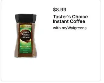 Walgreens Taster's Choice Instant Coffee offer