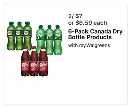 Walgreens 6-Pack Canada Dry Bottle Products offer