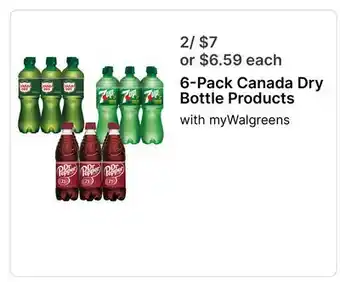 Walgreens 6-Pack Canada Dry Bottle Products offer