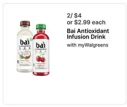 Walgreens Bai Antioxidant Infusion Drink offer