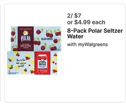 Walgreens 8-Pack Polar Seltzer Water offer