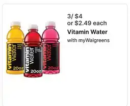 Walgreens Vitamin Water offer