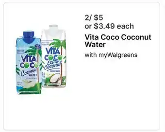 Walgreens Vita Coco Coconut Water offer