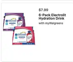Walgreens 6-Pack Electrolit Hydration Drink offer