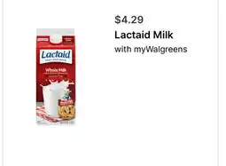 Walgreens Lactaid Milk offer