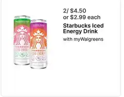 Walgreens Starbucks Iced Energy Drink offer