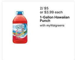 Walgreens 1-Gallon Hawaiian Punch offer