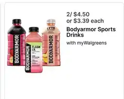 Walgreens Bodyarmor Sports Drinks offer