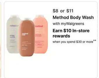 Walgreens Method Body Wash offer