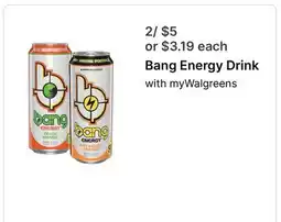 Walgreens Bang Energy Drink offer