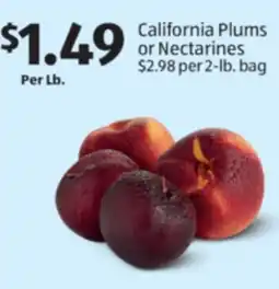 Aldi California Plums or Nectarines offer