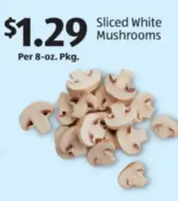 Aldi Sliced White Mushrooms offer