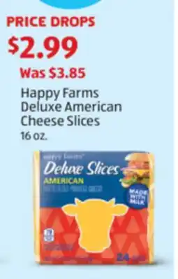 Aldi Happy Farms Deluxe American Cheese Slices offer