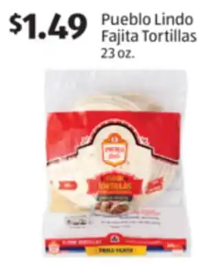 Aldi Pueblo Lindo Fajita Tortillas offer