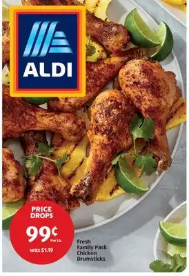 Aldi Fresh Family Pack Chicken Drumsticks offer