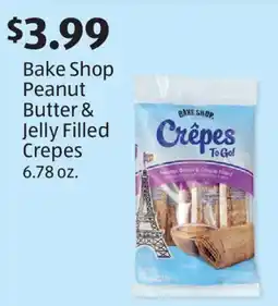 Aldi Bake Shop Peanut Butter & Jelly Filled Crepes offer