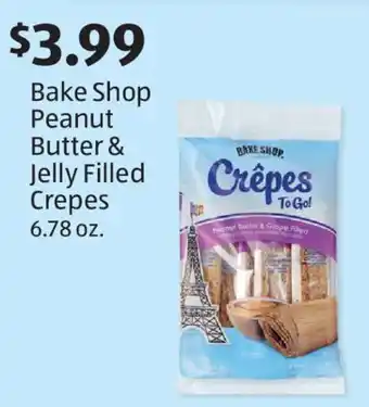Aldi Bake Shop Peanut Butter & Jelly Filled Crepes offer